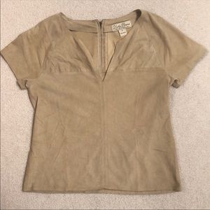 Lucky Brand Suede Top